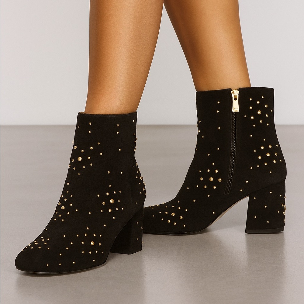 Other stories suede gold studded ankle boots 7 37